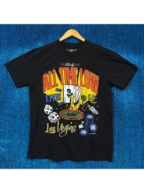 All Time Low I Got Lucky & Saw Live in Lass Vegas Band Tee L